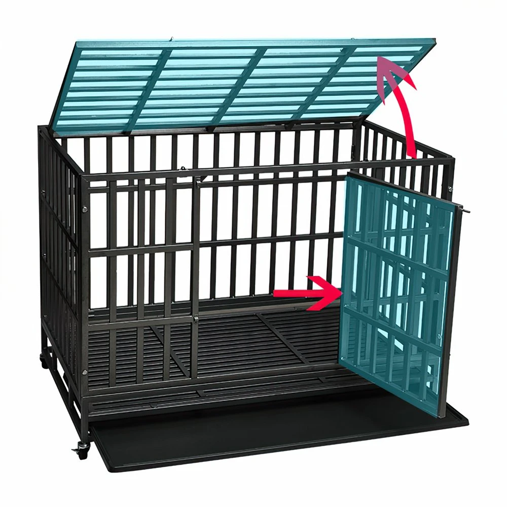 Easy Assemble Steel Dog Cage Kennel Crate for Medium Small Dogs
