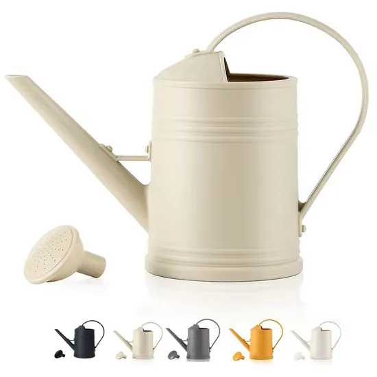 Latas de rega pequenas para flores de jardim de plantas de casa, lata de água de bico longo para plantas de rega ao ar livre