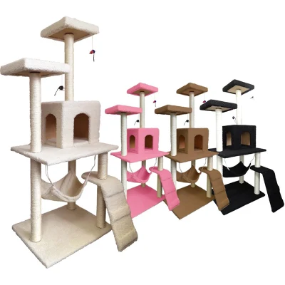 Atacado brinquedos para animais de estimação Cat Scratcher Post Plush Cat Climbing Tree Toy